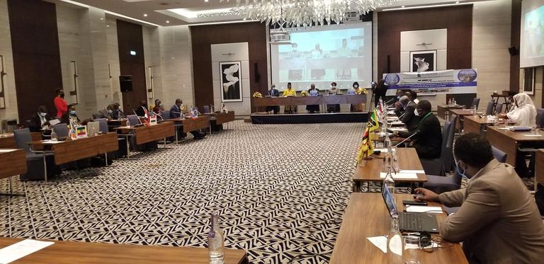 المشاركون باجتماع مجلس وزراء دول حوض النيل الجنوبي بأديس أبابا