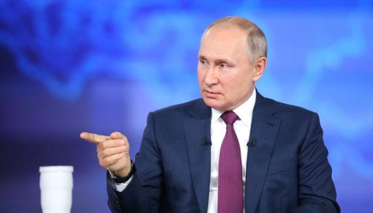 بوتين خلال حلقة سؤال وجواب بثها التلفزيون الرسمي "رويترز"
