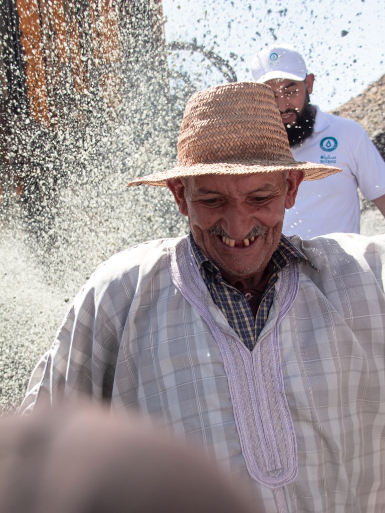 من إحدى عمليات الحفر التي قامت بها المبادرة