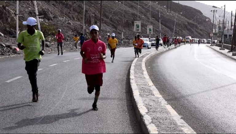 ماراثون رياضي لتوعية شباب عدن بويلات المخدرات