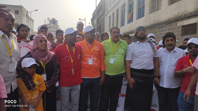 ماراثون رياضي لتوعية شباب عدن بويلات المخدرات
