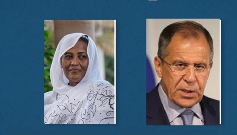 وزير الخارجية الروسي سيرجي لافروف ونظيرته السودانية مريم الصادق