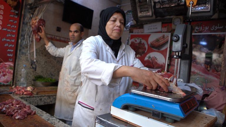 الجزارة المغربية سلوى بوزوبع