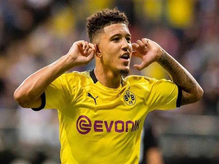 جادون سانشو لاعب مانشستر يونايتد كريستيانو رونالدو