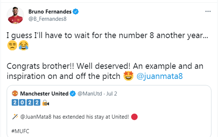 برونو فيرنانديز مع خوان ماتا