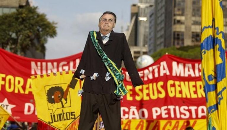 جانب من المظاهرات ضد رئيس البرازيل- أ.ف.ب