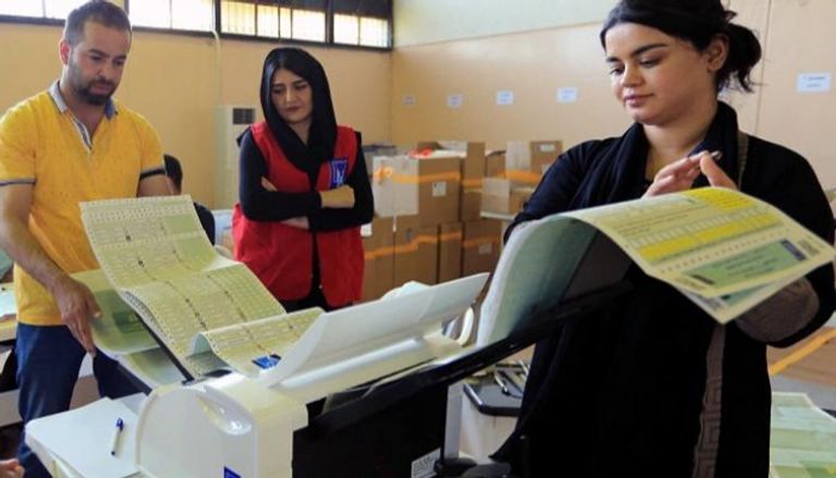 عملية تصويت سابقة في الانتخابات العراقية