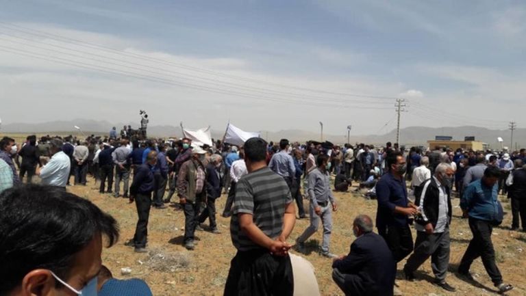 جانب من المظاهرات 