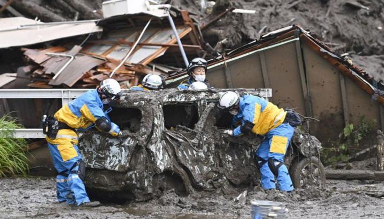  انهيارات أرضية في اليابان