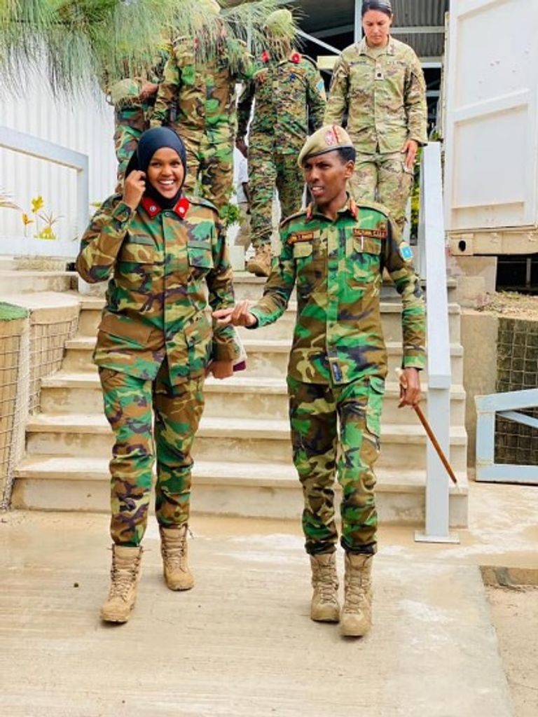 جانب من الاجتماع بين أفريكوم وقيادة الجيش الصومالي