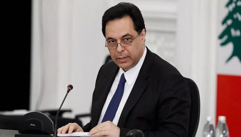 رئيس حكومة تصريف الأعمال اللبنانية حسان دياب- أرشيفية