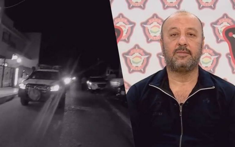 الداعشي بعد إلقاء القبض عليه - وسائل إعلام كردية قوات من البيشمركة في أربيل - أرشيفية