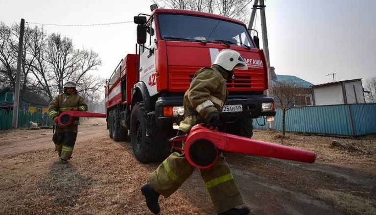 الحريق اندلع في منزل خاص يقع بمدينة بوتشينوك في روسيا - أرشيفية