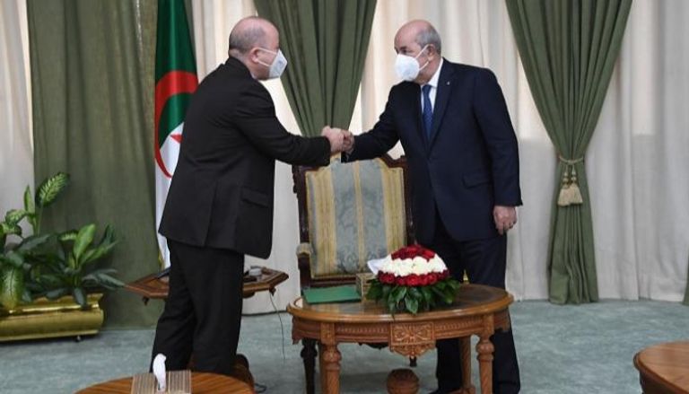 الرئيس الجزائري عبد المجيد تبون ورئيس وزرائه الجديد أيمن عبد الرحمن