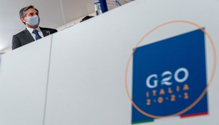 وزير الخارجية الأمريكي أنتوني بلينكين في اجتماع مجموعة العشرين