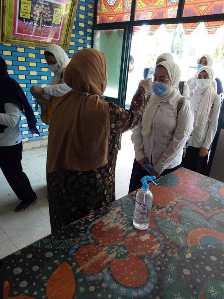 إحدى لجان مراقبة امتحانات الثانوية العامة في مصر