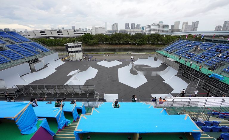 منظر لمنتزه أرياكي سوبرتس بارك في طوكيو، حيث ستقام منافسات بعض الرياضات أولمبياد طوكيو 2020
