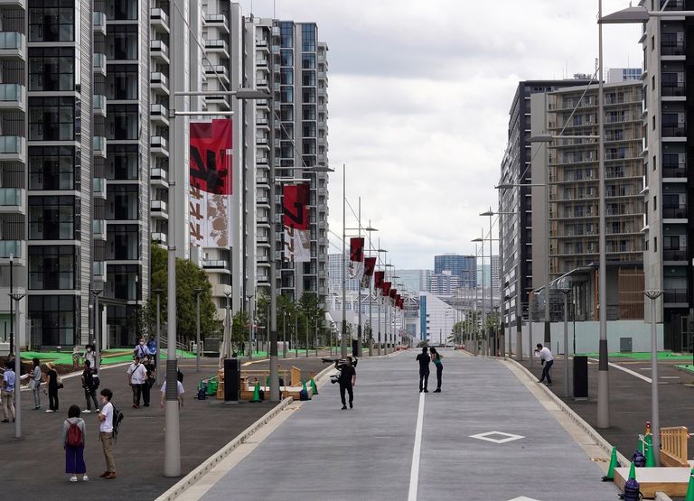 المباني التي تتكون منها القرية الأولمبية، مقر إقامة الرياضيين في طوكيو أولمبياد طوكيو 2020