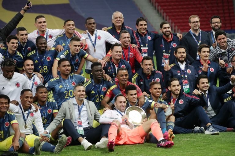 فرحة كولومبيا ببرونزية كوبا أمريكا 2021