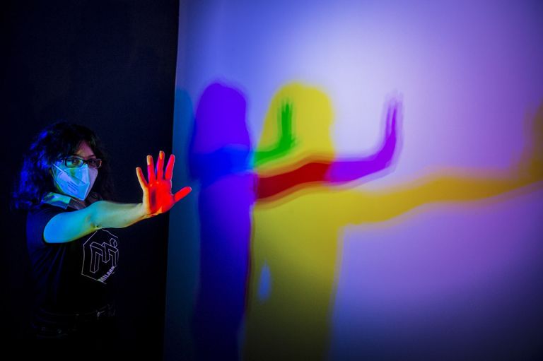 إحدى غرف متحف الأوهام في مدينة ميلانو الإيطالية