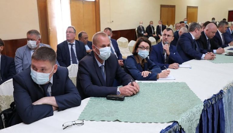 مراسم توقيع الاتفاق العسكري الإثيوبي الروسي