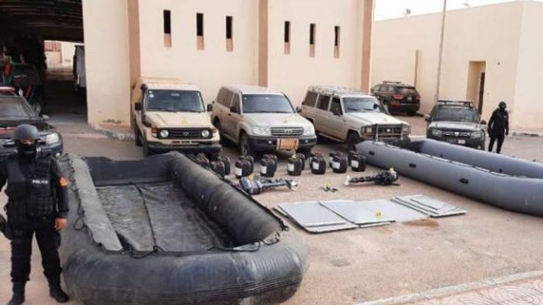 جانب من المضبوطات