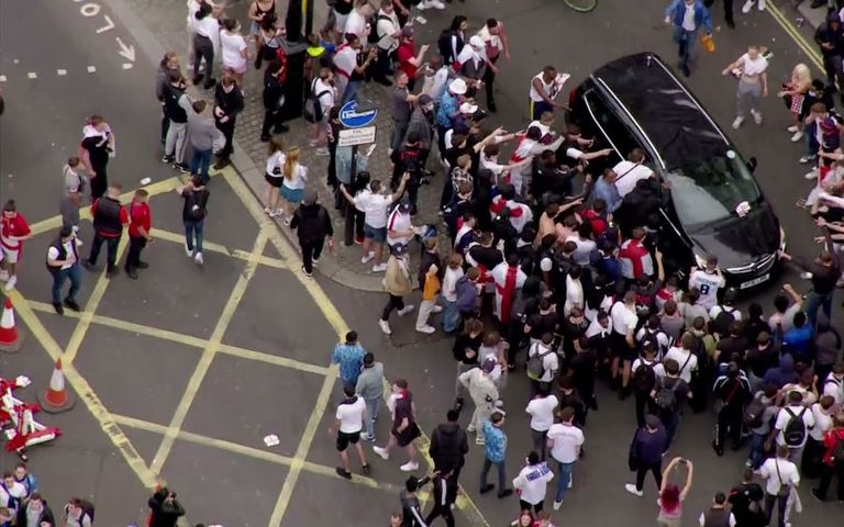 شغب الجماهير الإنجليزية قبل نهائي يورو 2020 شغب الجماهير في نهائي يورو 2020