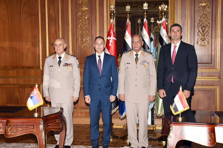 مصر وصربيا توقعان بروتوكول تعاون عسكري