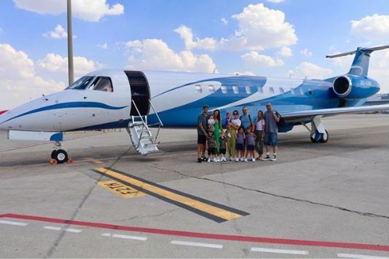 طائرة سيرخيو راموس سيرجيو راموس وعائلته وطائرته الخاصة