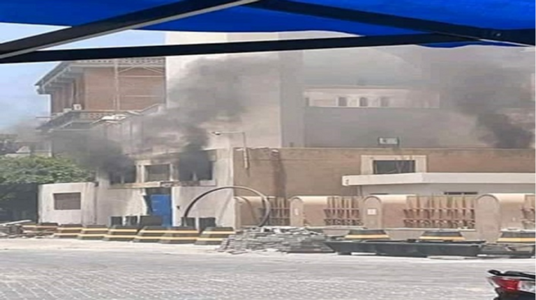 حريق داخل المصرف المركزي الليبي