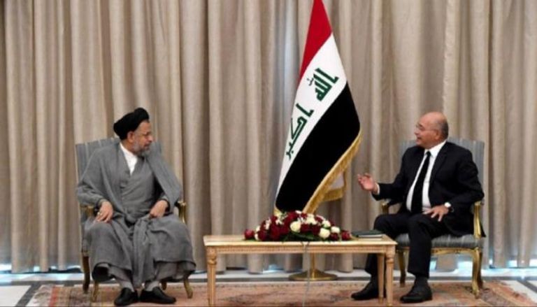 الرئيس العراقي ووزير الأمن الإيراني في بغداد