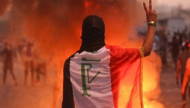 مظاهرات سابقة في العراق الرئيس العراقي ووزير الأمن الإيراني في بغداد
