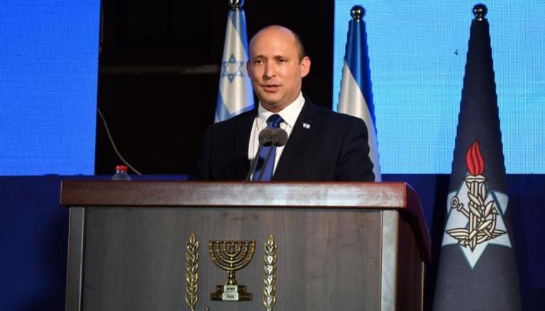 رئيس الوزراء الإسرائيلي نفتالي بينيت أثناء كلمته