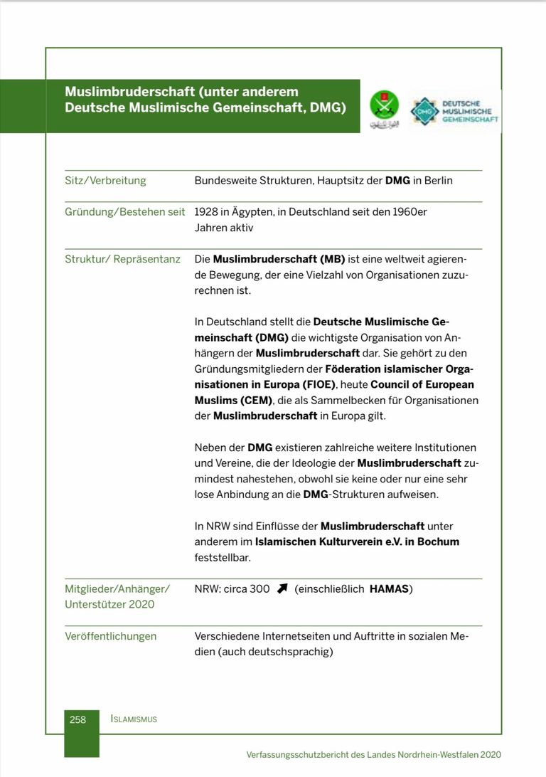 تحذير استخباراتي جديد من خطر الإخوان في ألمانيا