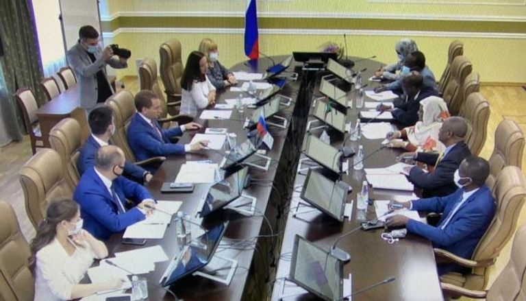 جانب من المباحثات السودانية الروسية