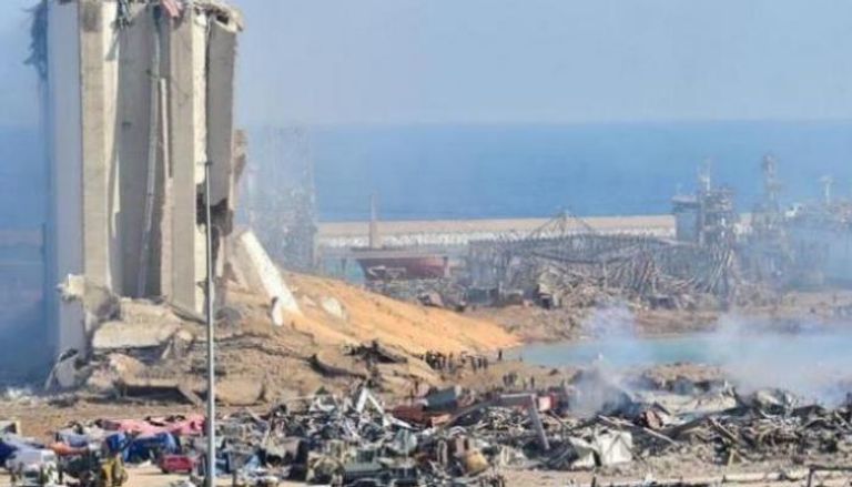 آثار انفجار مرفأ بيروت سعد الحريري