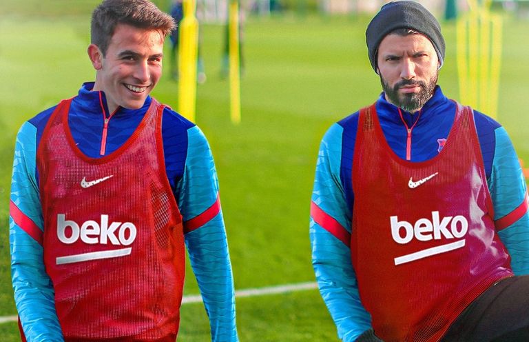 أجويرو في برشلونة