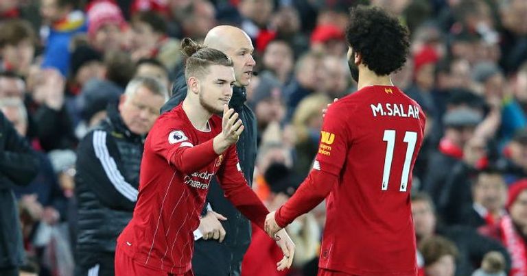 محمد صلاح وهارفي إيليوت في ليفربول محمد صلاح وهارفي إيليوت في ليفربول