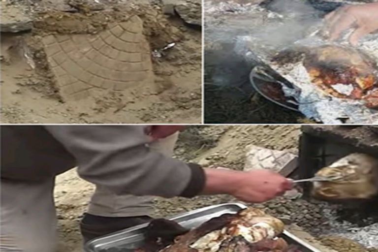 فرن تقليدي لأكلة المردومة التقليدية الجزائرية طهي أكلة المردومة - أرشيفية