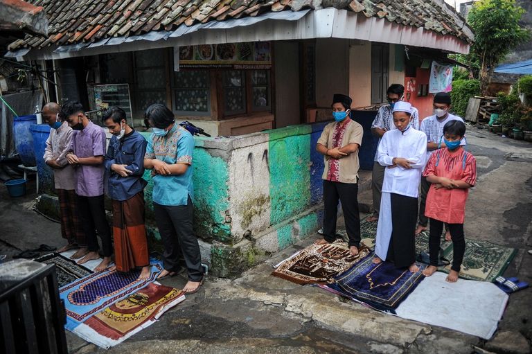 جانب من صلاة عيد الأضحى في إندونيسيا