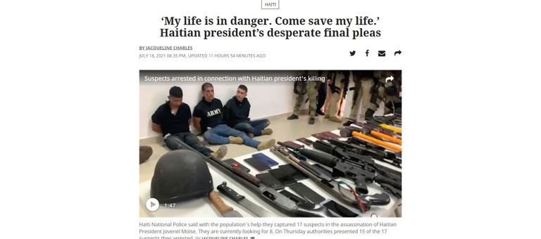 رئيس هايتي المغتال جوفينيل مويز