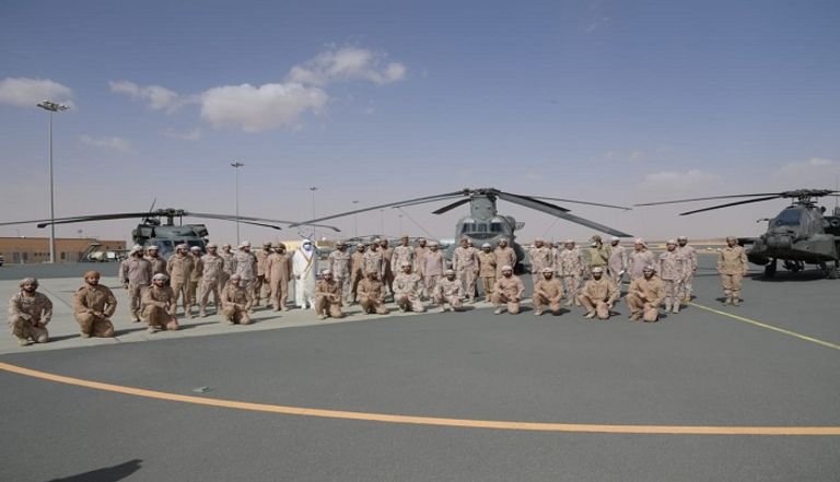 جانب من زيارة كبار قادة الجيش الإماراتي للسعودية