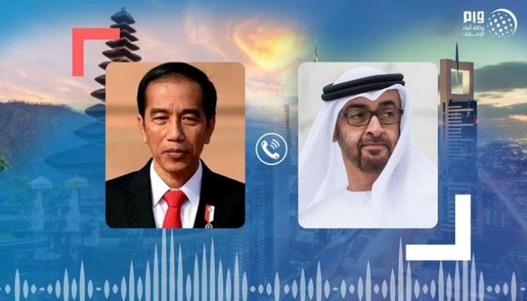 اتصال هاتفي بين الشيخ محمد بن زايد آل نهيان ورئيس إندونيسيا