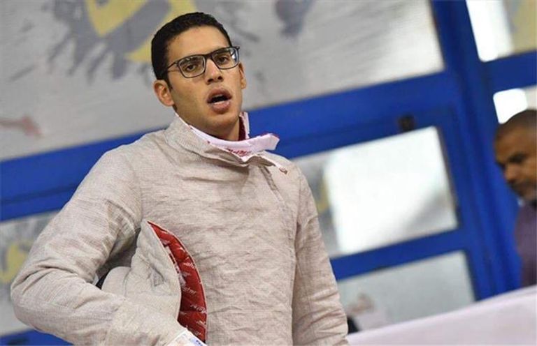 المصري محمد عامر لاعب التايكوندو التونسي محمد خليل الجندوبي