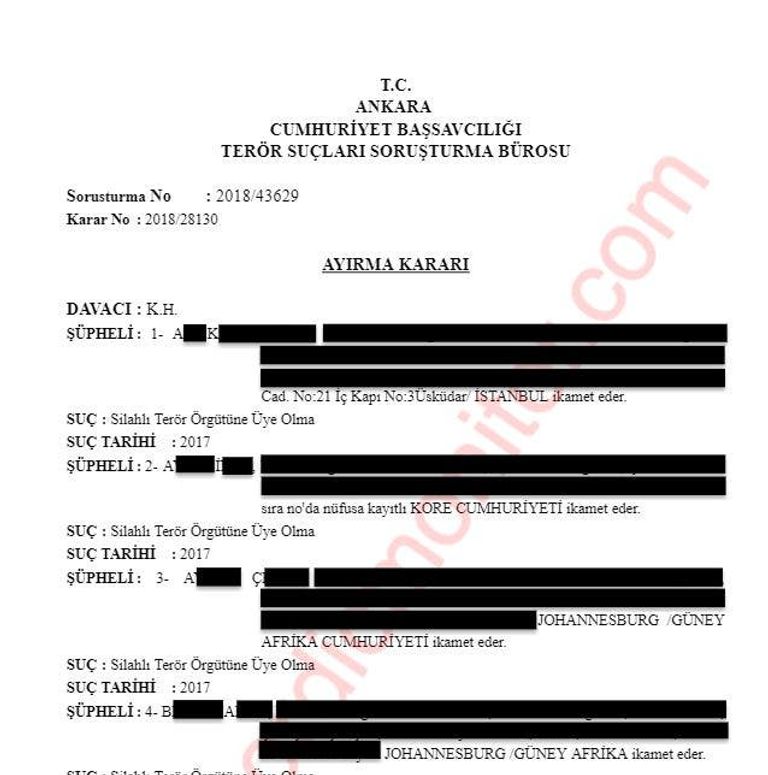 كان إيسنر وإليف تشوم أوغلو أولغن سفيرا تركيا في بريتوريا 