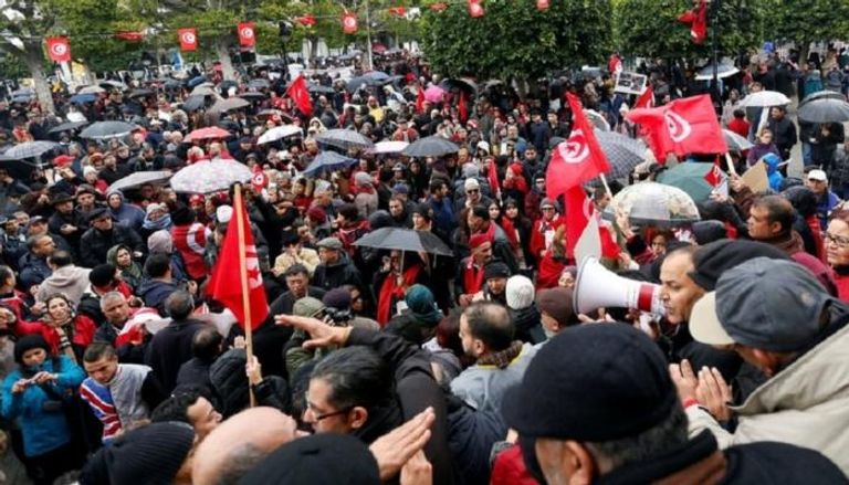 احتجاجات سابقة في تونس