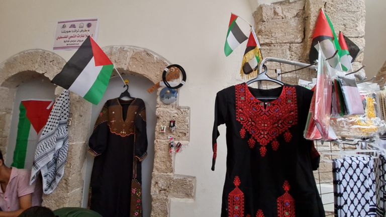 جانب من المعرض التراثي في غزة