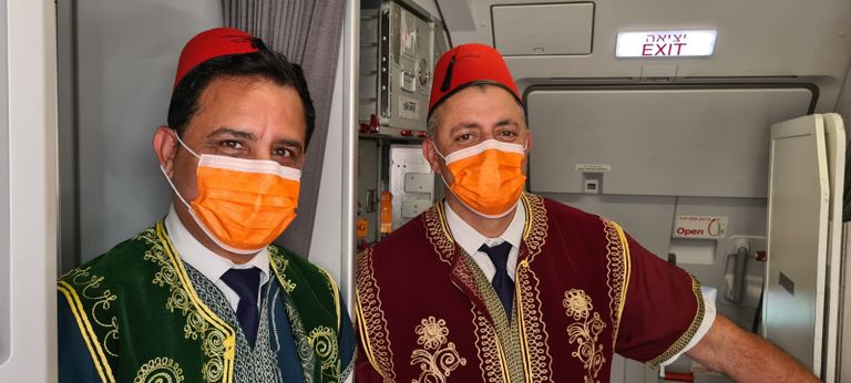 الطائرة قبل مغادرتها إلى مراكش