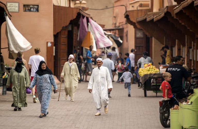 صورة بانورامية للمدينة القديمة لمراكش