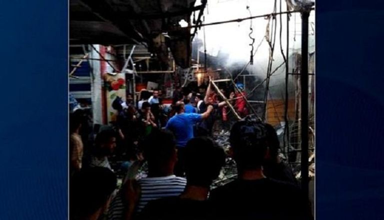 موقع التفجير بمدينة الصدر عشية عيد الأضحى